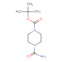 Chemical structure of tert-butyl 4-carbamoylpiperazine-1-carboxylate - CSSB00000024711