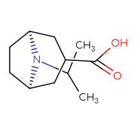 Chemical structure of (1R,5S)-8-(propan-2-yl)-8-azabicyclo[3.2.1]octane-3-carboxylic acid - CSSB00138559408