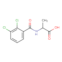 Chemical structure of 2-[(2,3-dichlorophenyl)formamido]propanoic acid - CSSB00000194845