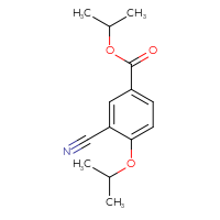 Chemical structure of propan-2-yl 3-cyano-4-(propan-2-yloxy)benzoate - CSSB00121573061