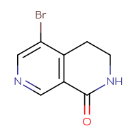 Chemical structure of 5-bromo-1,2,3,4-tetrahydro-2,7-naphthyridin-1-one - CSSB00010134375