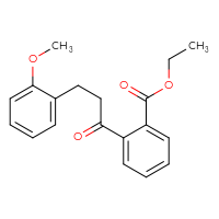 Chemical structure of ethyl 2-[3-(2-methoxyphenyl)propanoyl]benzoate - CSSB00020570823