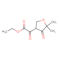 Chemical structure of ethyl 2-(5,5-dimethyl-4-oxooxolan-3-yl)-2-oxoacetate - CSSB00016309608