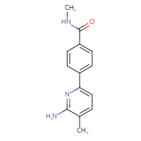 Chemical structure of 4-(6-amino-5-methylpyridin-2-yl)-N-methylbenzamide - CSSB06293539884