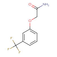 Chemical structure of 2-[3-(trifluoromethyl)phenoxy]acetamide - CSSB00000148873