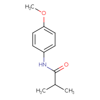 Chemical structure of N-(4-methoxyphenyl)-2-methylpropanamide - CSSB00000153949