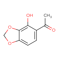 Chemical structure of 1-(4-hydroxy-2H-1,3-benzodioxol-5-yl)ethan-1-one - CSSB00010659259