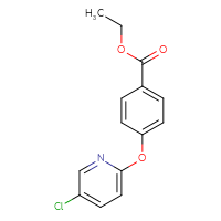 Chemical structure of ethyl 4-[(5-chloropyridin-2-yl)oxy]benzoate - CSSB00003469428