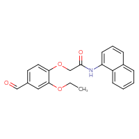 Chemical structure of 2-(2-ethoxy-4-formylphenoxy)-N-(naphthalen-1-yl)acetamide - CSSB00015197234