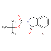 Chemical structure of tert-butyl 7-bromo-1-oxo-2,3-dihydro-1H-isoindole-2-carboxylate - CSSB00135108866