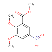 Chemical structure of methyl 2,3-dimethoxy-5-nitrobenzoate - CSSB00160496653