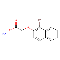 Chemical structure of sodium 2-[(1-bromonaphthalen-2-yl)oxy]acetate - CSSB00020451253