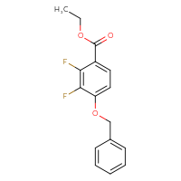 Chemical structure of ethyl 4-(benzyloxy)-2,3-difluorobenzoate - CSSB00025726395