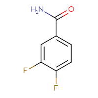Chemical structure of 3,4-difluorobenzamide - CSSB00000194243