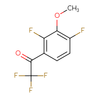 Chemical structure of 1-(2,4-difluoro-3-methoxyphenyl)-2,2,2-trifluoroethan-1-one - CSSB00010946508
