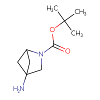 Chemical structure of tert-butyl 4-amino-2-azabicyclo[2.1.1]hexane-2-carboxylate - CSSB00135321448