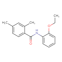 Chemical structure of N-(2-ethoxyphenyl)-2,4-dimethylbenzamide - CSSB00026254623