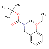Chemical structure of tert-butyl N-[(2-ethoxyphenyl)methyl]-N-methylcarbamate - CSSB00011924513