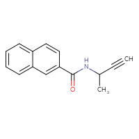 Chemical structure of N-(but-3-yn-2-yl)naphthalene-2-carboxamide - CSSB00004440186