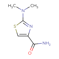 Chemical structure of 2-(dimethylamino)-1,3-thiazole-4-carboxamide - CSSB00025782178
