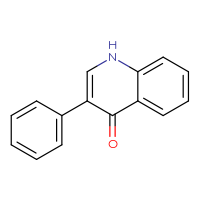 Chemical structure of 3-phenyl-1,4-dihydroquinolin-4-one - CSSB00102606680