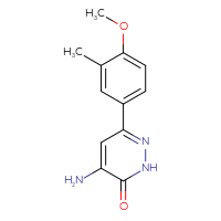 Chemical structure of 4-amino-6-(4-methoxy-3-methylphenyl)-2,3-dihydropyridazin-3-one - CSSB00134015958