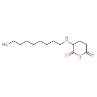 Chemical structure of 3-(nonylamino)piperidine-2,6-dione - CSSB00003695100