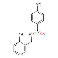 Chemical structure of 4-methyl-N-[(2-methylphenyl)methyl]benzamide - CSSB00046222259