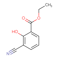 Chemical structure of ethyl 3-cyano-2-hydroxybenzoate - CSSB00009888332