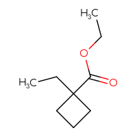 Chemical structure of ethyl 1-ethylcyclobutane-1-carboxylate - CSSB00009883109