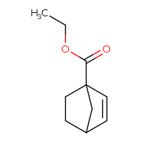 Chemical structure of ethyl bicyclo[2.2.1]hept-2-ene-1-carboxylate - CSSB00153775483