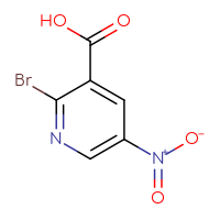 Chemical structure of 2-bromo-5-nitropyridine-3-carboxylic acid - CSSB00000697268