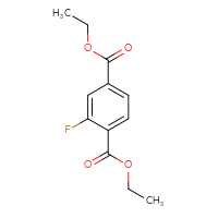Chemical structure of 1,4-diethyl 2-fluorobenzene-1,4-dicarboxylate - CSSB06835379219
