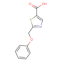 Chemical structure of 2-(phenoxymethyl)-1,3-thiazole-5-carboxylic acid - CSSB00000745659