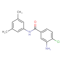 Chemical structure of 3-amino-4-chloro-N-(3,5-dimethylphenyl)benzamide - CSSB00020587292