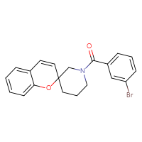 Chemical structure of 1'-(3-bromobenzoyl)spiro[chromene-2,3'-piperidine] - CSSB00324149430