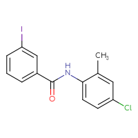Chemical structure of N-(4-chloro-2-methylphenyl)-3-iodobenzamide - CSSB00000580809
