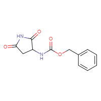 Chemical structure of benzyl N-(2,5-dioxopyrrolidin-3-yl)carbamate - CSSB00010139933