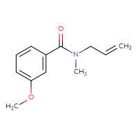 Chemical structure of 3-methoxy-N-methyl-N-(prop-2-en-1-yl)benzamide - CSSB00103313792