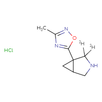 Chemical structure of 1-(3-methyl-1,2,4-oxadiazol-5-yl)(2,2-²H₂)-3-azabicyclo[3.1.0]hexane hydrochloride - CSSB15082380363