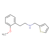 Chemical structure of [2-(2-methoxyphenyl)ethyl][(thiophen-2-yl)methyl]amine - CSSB00000497321