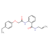 Chemical structure of 2-[2-(4-ethylphenoxy)acetamido]-N-(prop-2-en-1-yl)benzamide - CSSB00020580387