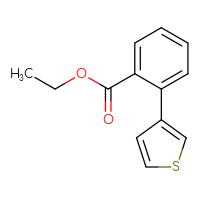 Chemical structure of ethyl 2-(thiophen-3-yl)benzoate - CSSB00010164529