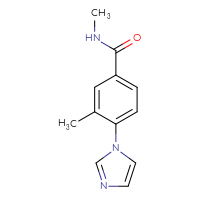 Chemical structure of 4-(1H-imidazol-1-yl)-N,3-dimethylbenzamide - CSSB07163384423