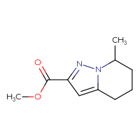 Chemical structure of methyl 7-methyl-4H,5H,6H,7H-pyrazolo[1,5-a]pyridine-2-carboxylate - CSSB00038244995