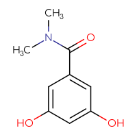 Chemical structure of 3,5-dihydroxy-N,N-dimethylbenzamide - CSSB00013167368