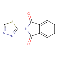 Chemical structure of 2-(1,3,4-thiadiazol-2-yl)-2,3-dihydro-1H-isoindole-1,3-dione - CSSB00015609195
