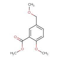 Chemical structure of methyl 2-methoxy-5-(methoxymethyl)benzoate - CSSB00049161602