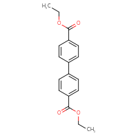 Chemical structure of 4,4'-diethyl [1,1'-biphenyl]-4,4'-dicarboxylate - CSSB00000032545