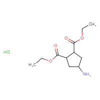 Chemical structure of 1,2-diethyl 4-aminocyclopentane-1,2-dicarboxylate hydrochloride - CSSB20504683772